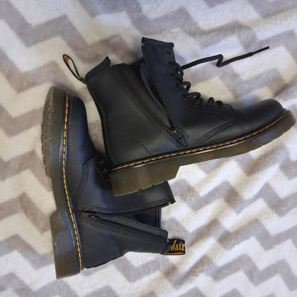 Dr. Martens Black Leather Footwear
